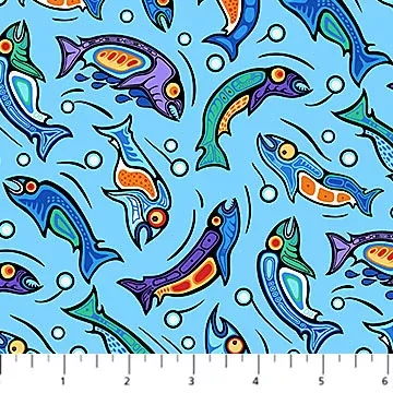 fish-on-blue-sacred-earth-27110-42 Fish on Blue - Sacred Earth - 27110-42