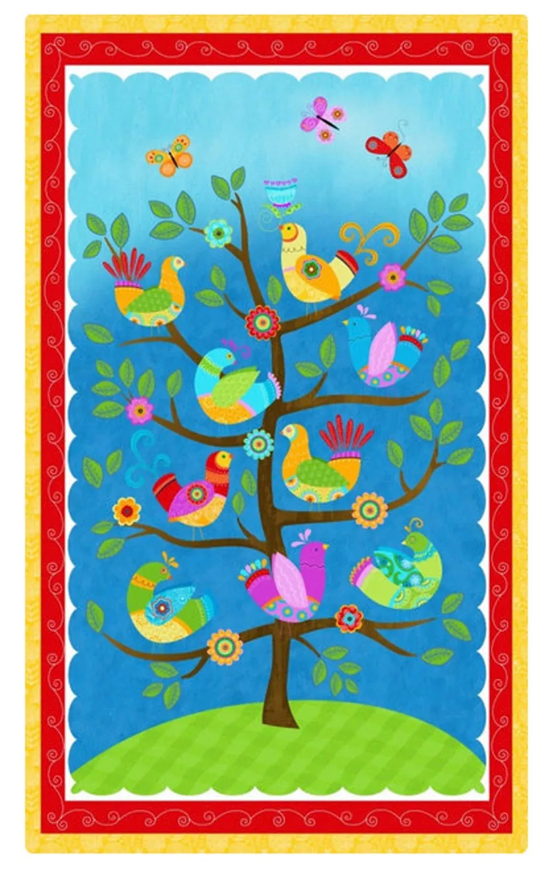 Flight of Fancy Panel 24" x 44" 3392P - Sharla Fults