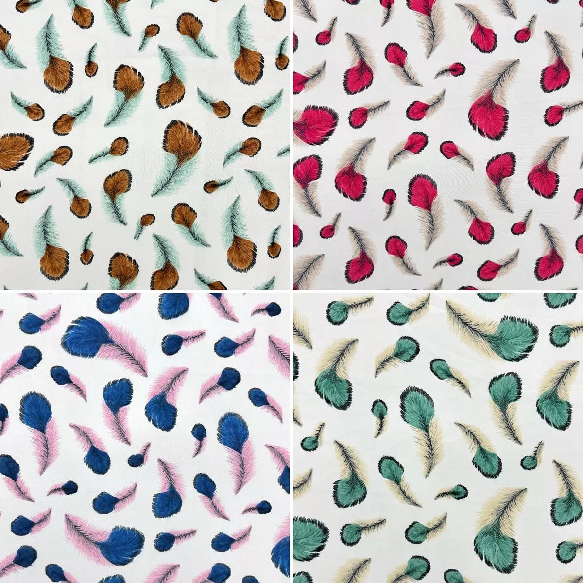 floating-feathers-polyester-fabric Floating Feathers Polyester Fabric