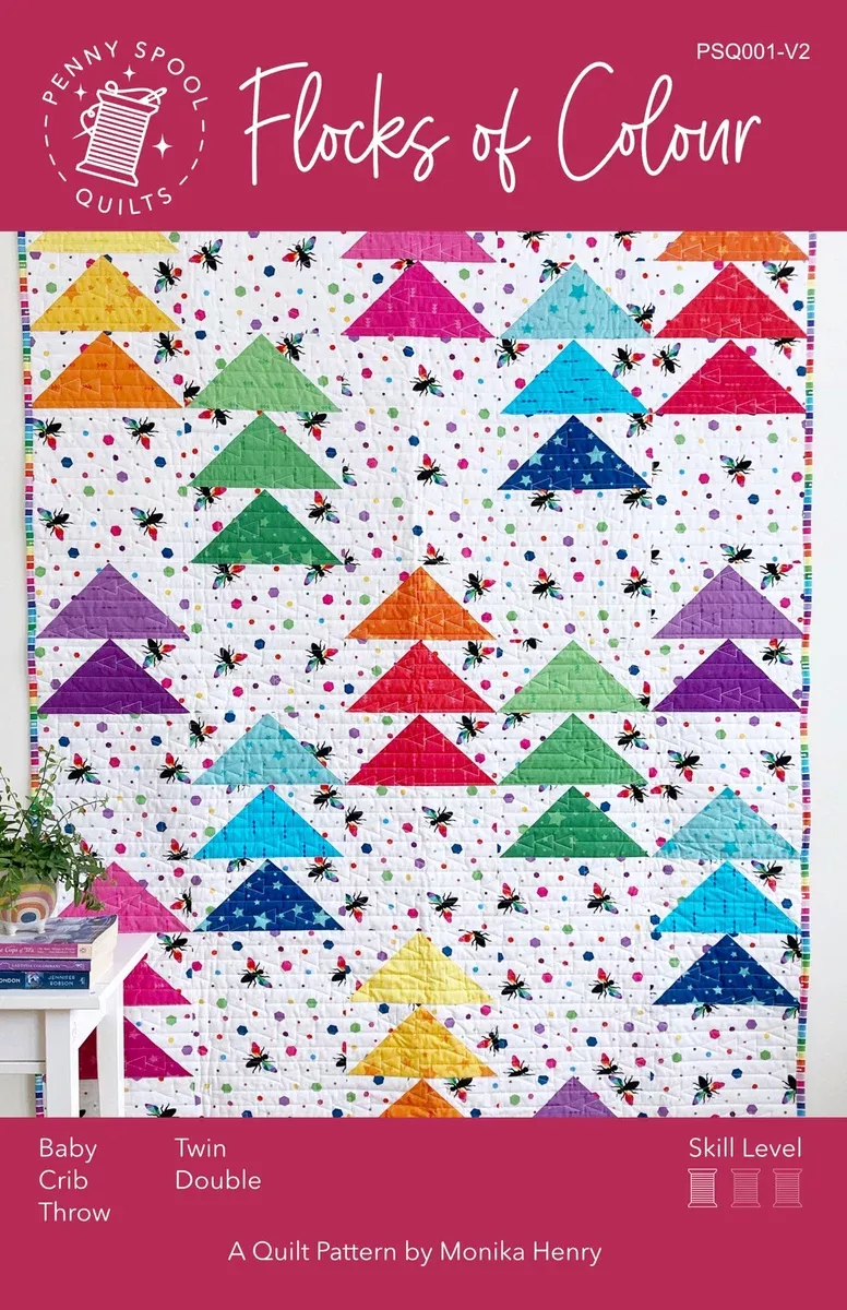 flocks-colour-quilting-pattern-penny-spool-quilts Flocks of Colour - Quilting Pattern - Penny Spool Quilts
