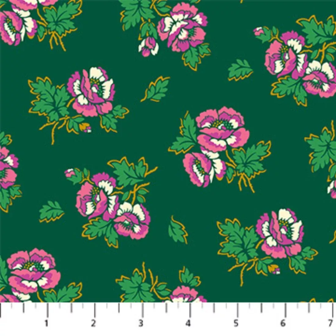 Floral Sprig Teal by Heather Bailey