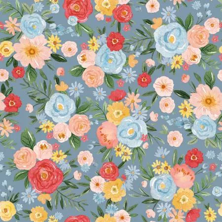 Flower Garden Main Blue