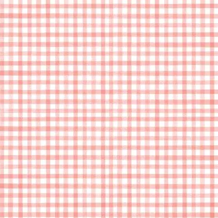 Flower Garden Plaid Coral