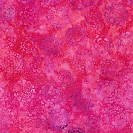 Flowers Fuchsia Batik