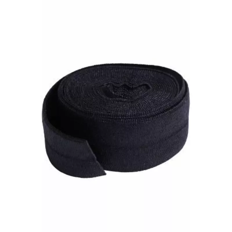 Fold-over Elastic 3/4in x 2yd Black