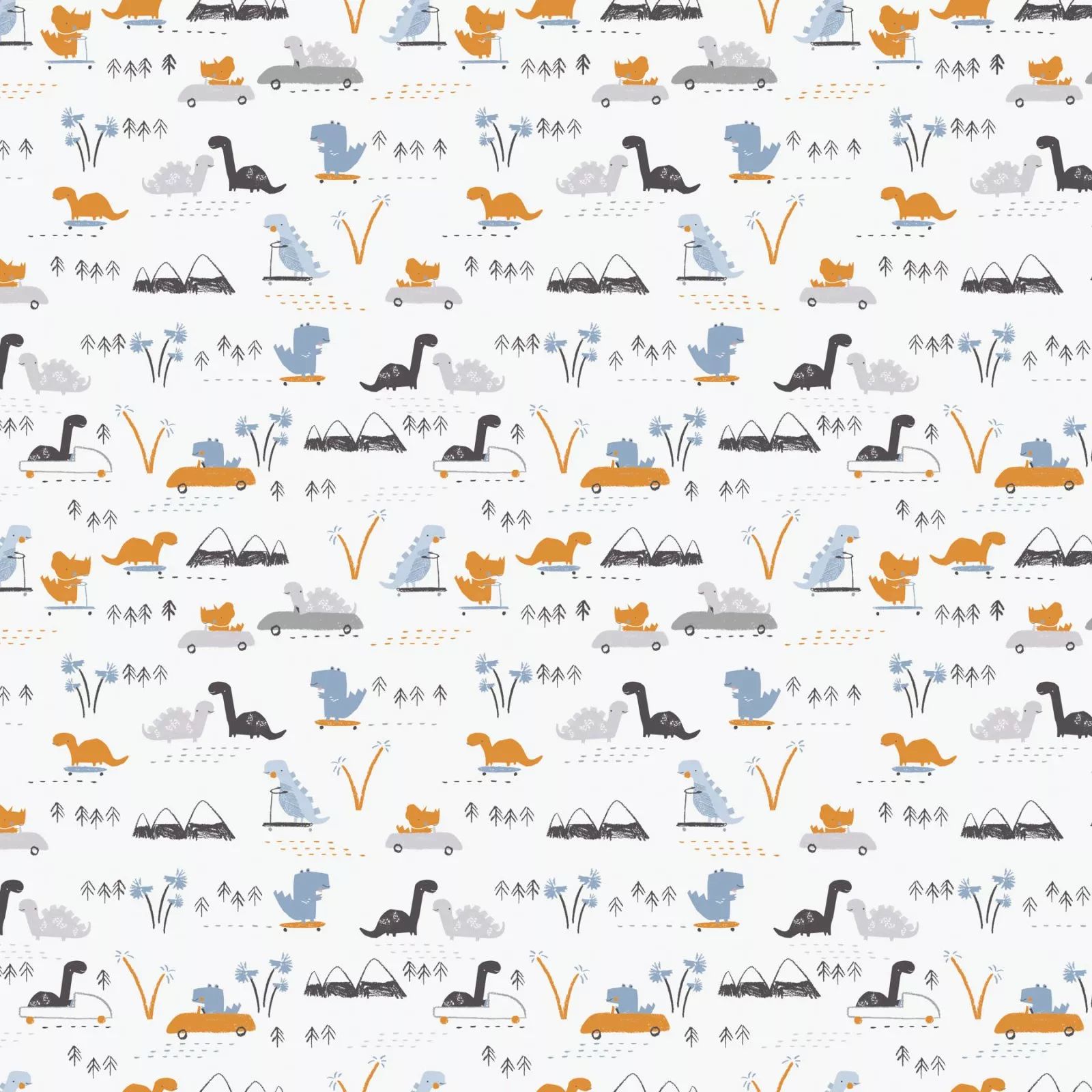 Fossil Folks - Dino Town White