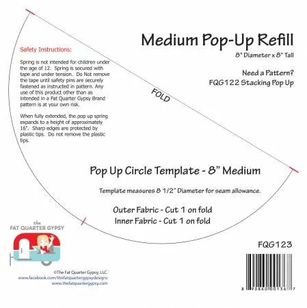 fqg123-pop-up-refill-medium-8in FQG123 Pop-Up Refill Medium 8in