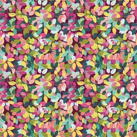 Fragrant Fields Leaves Maroon