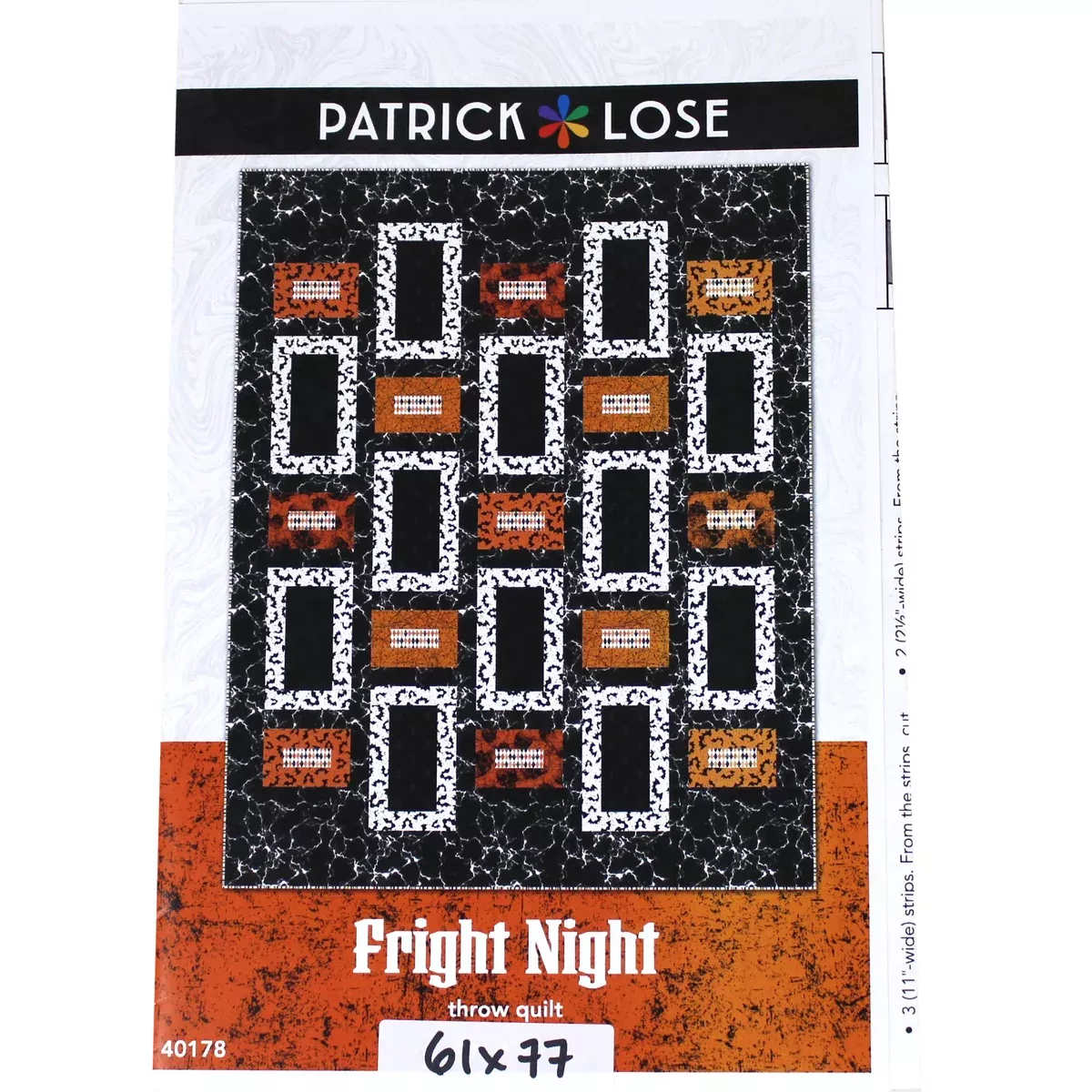 fright-night-quilting-pattern-northcott Fright Night - Quilting Pattern - Northcott