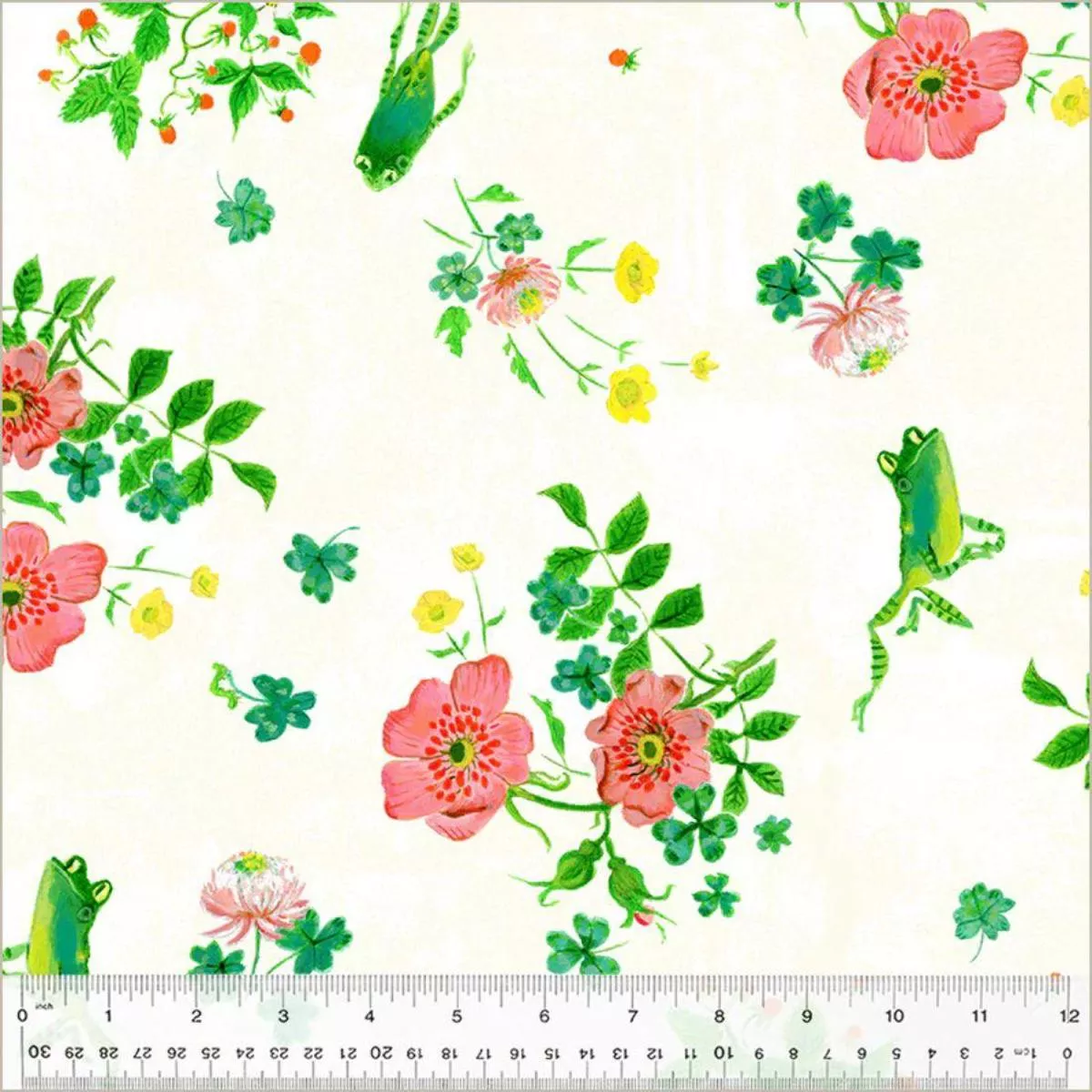 Frog Spring White by Heather Ross