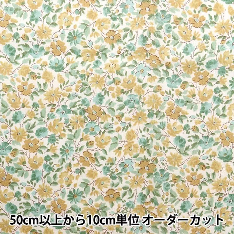 [From quantity 5] Fabric “Liberty Fabric Tana lawn Hanna Rose Yellow 3631126J23D] [Yuzawayaoriginal