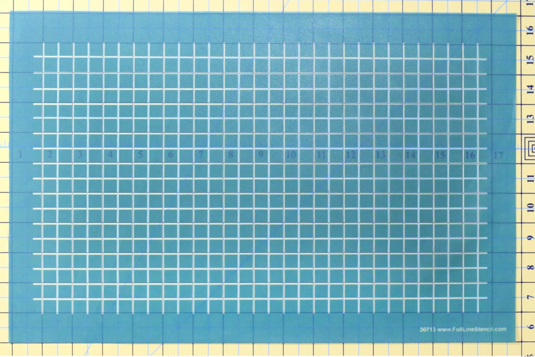 Full Line Stencil Half Inch Grid