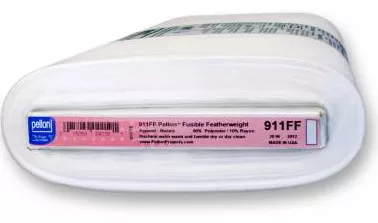 Fusible Feather to Midweight Pellon
