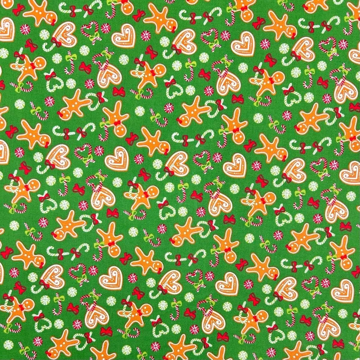 gingerbread-delight-polycotton-fabric Gingerbread Delight Polycotton Fabric