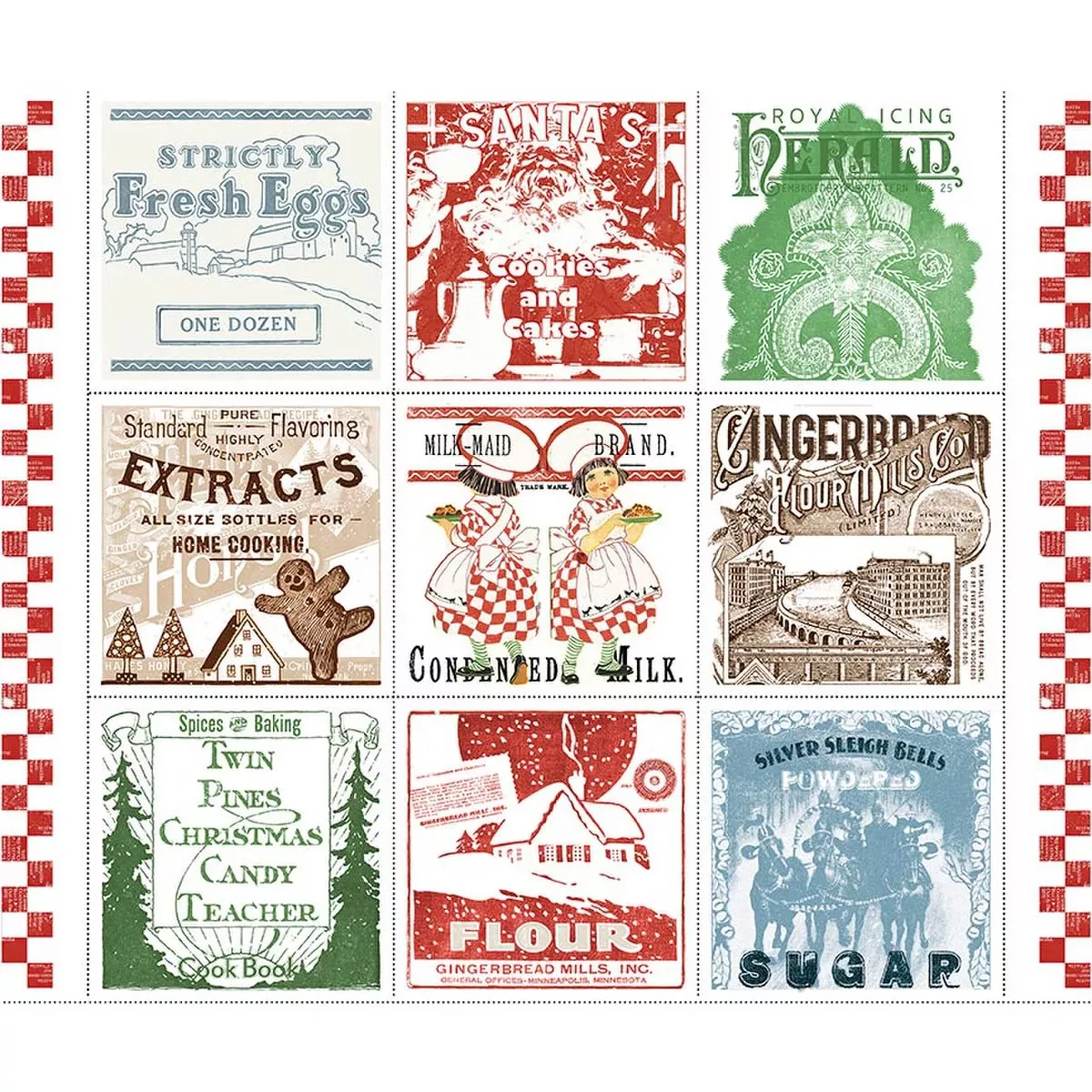 gingerbread-flour-sack-large-patch-panel-36-x-44-fabric-panel Gingerbread, Flour Sack Large Patch Panel, 36" x 44" Fabric Panel
