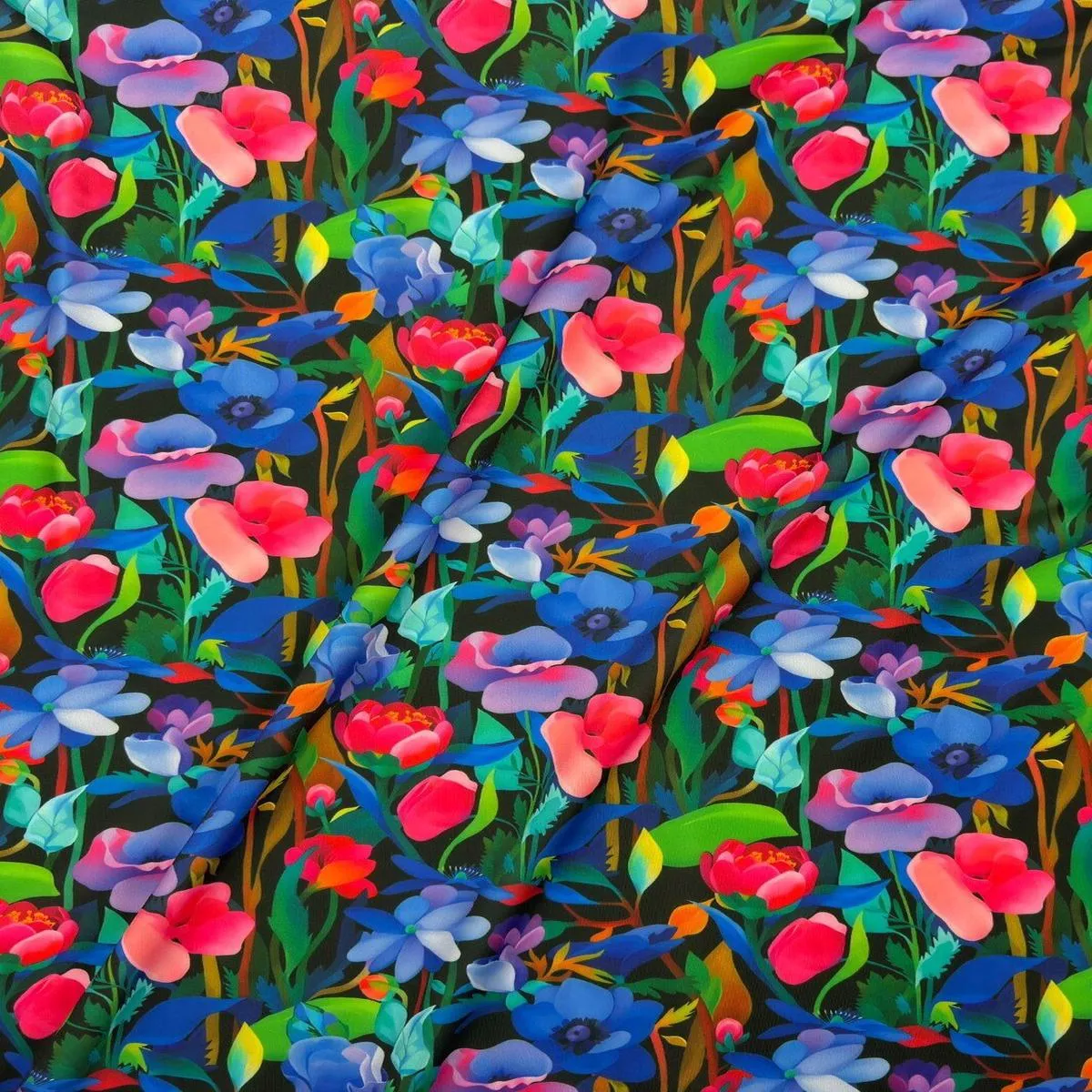glow-garden-lycra-black-multi Glow Garden Lycra Black / Multi