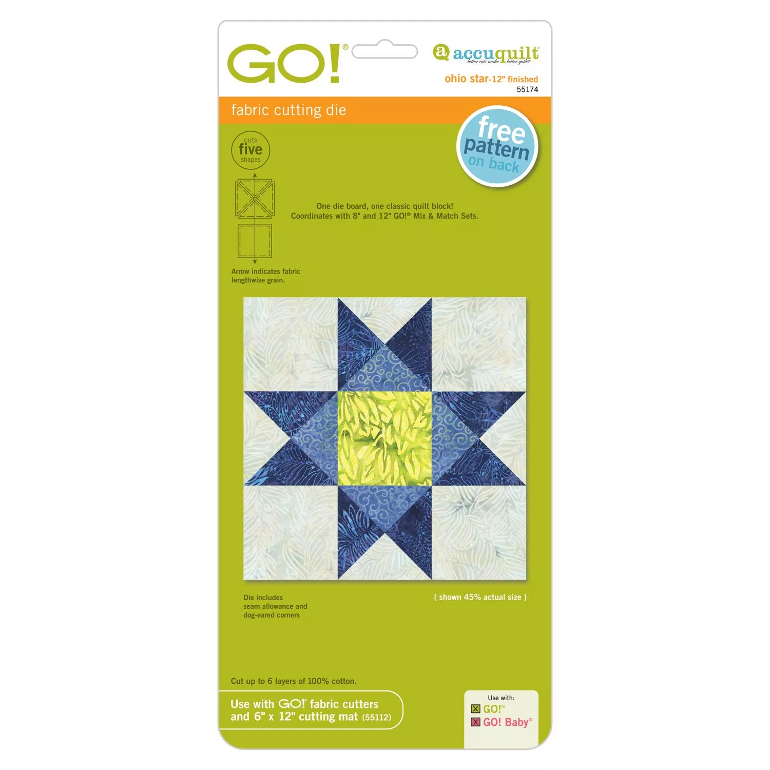 go-ohio-star-die-55174 GO! Ohio Star Die 55174