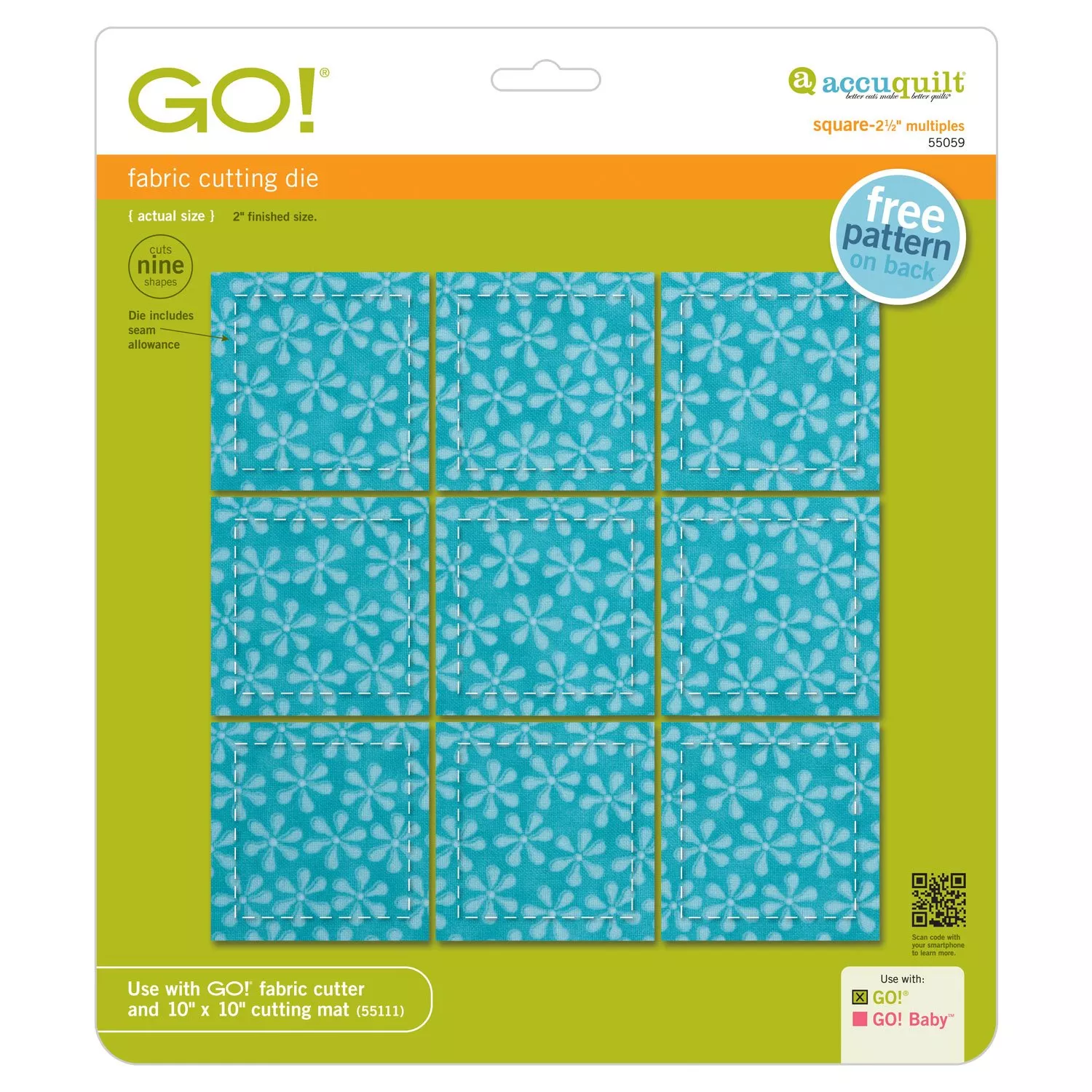 go-square-multiples-2-5-inch-die-55059 GO! Square Multiples 2.5 Inch Die 55059