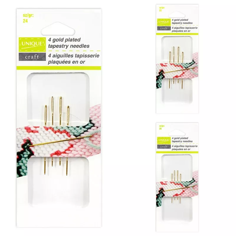 gold-plated-tapestry-needles-4pcs-unique-brand Gold Plated Tapestry Needles - 4pcs - Unique Brand