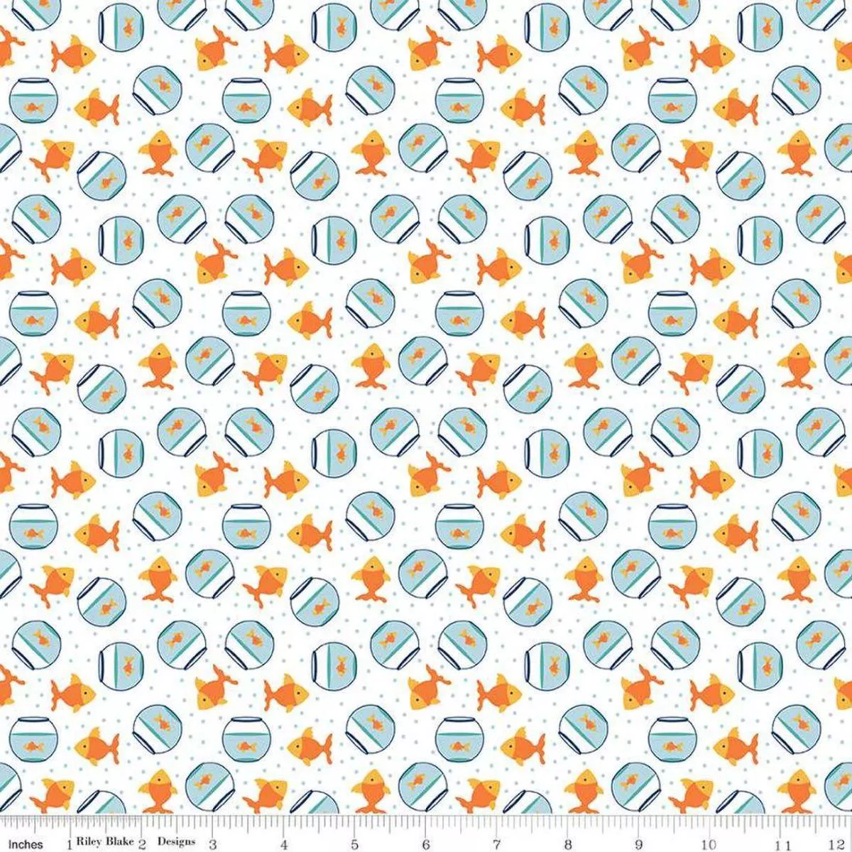 Goldfish White by Lori Whitlock