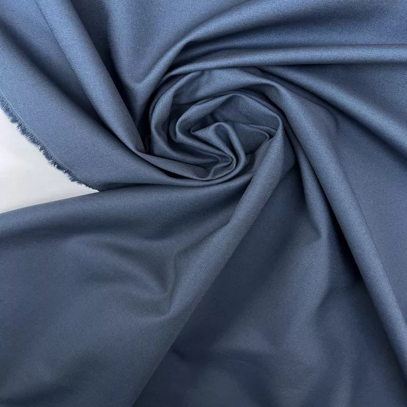 gray-blue-cotton-elastane-knit Gray-Blue Cotton Elastane Knit