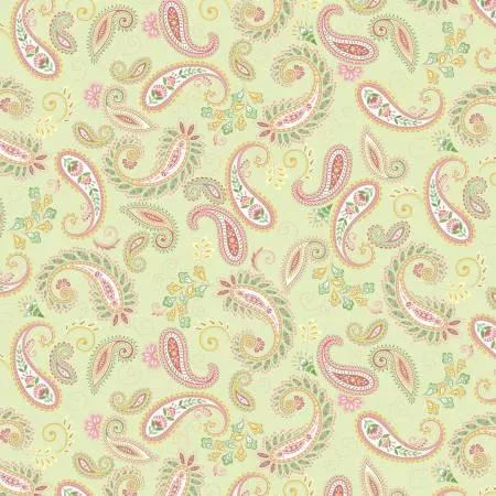 Green Paisley Toss