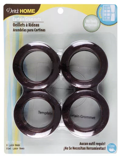 Grommets, 1", 8ct , Bronze