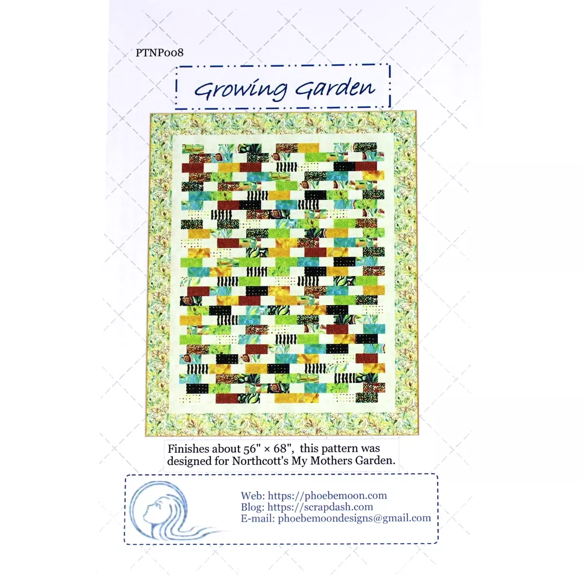growing-garden-quilting-pattern-northcott Growing Garden - Quilting Pattern - Northcott