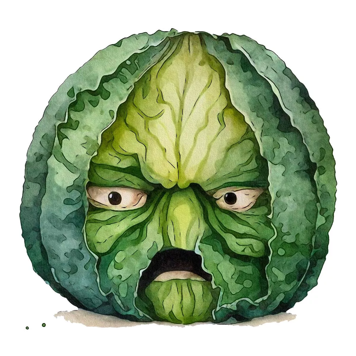 grumpy-vegetables-lettuce-fabric-panel Grumpy Vegetables Lettuce Fabric Panel
