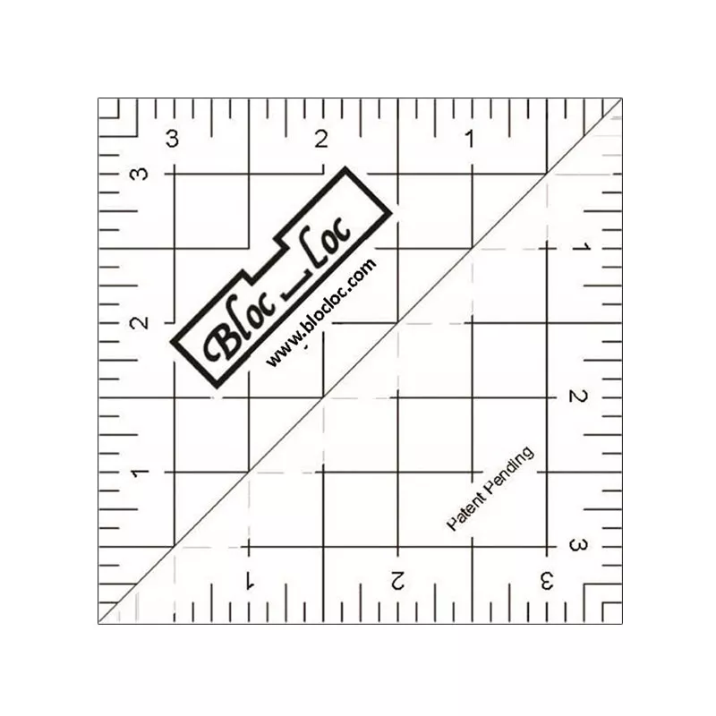 Half Square Triangle Ruler 3.5 Bloc Loc