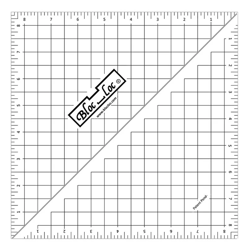 Half Square Triangle Ruler 8.5 Bloc Loc