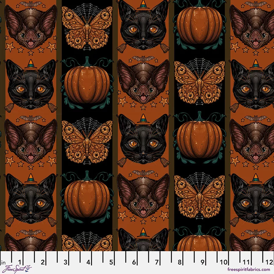 Halloween Stripe - Orange || Mystic Moonlight