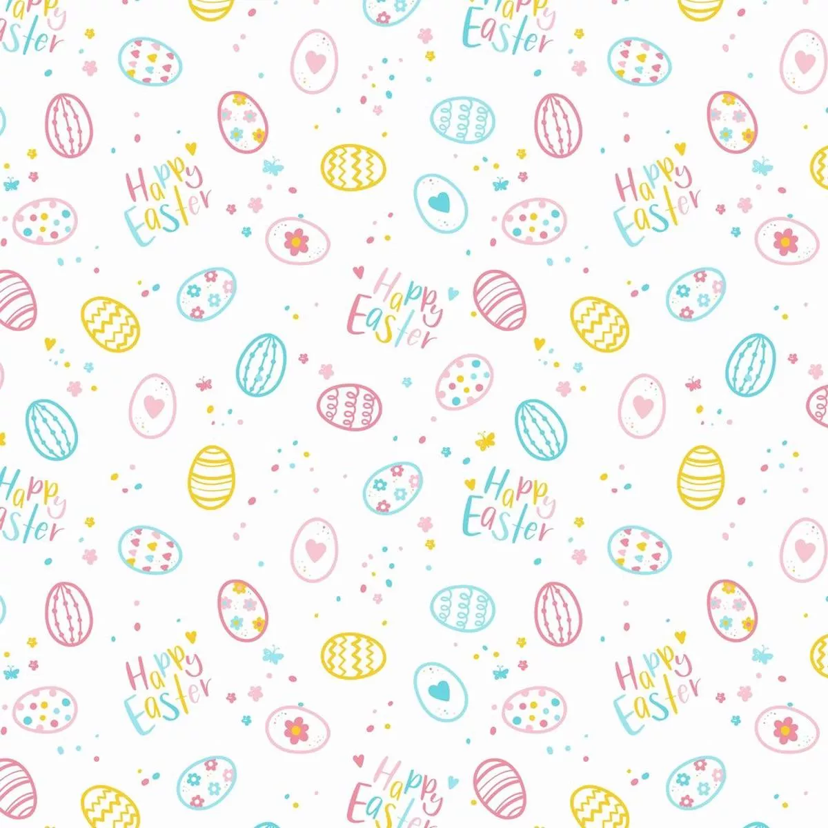 hand-drawn-easter-egg-doodles-fabric Hand Drawn Easter Egg Doodles Fabric