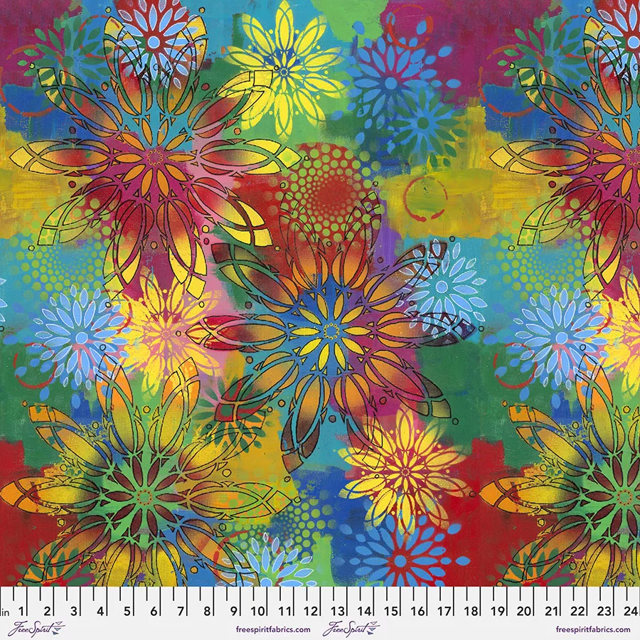 happy-blooms-by-sue-pen-pinwheels-multi Happy Blooms by Sue Pen Pinwheels Multi