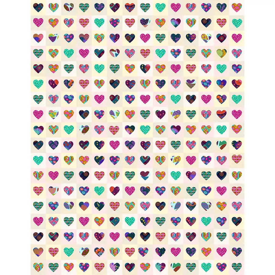 Happy Scrappy Heart Quilt Kit