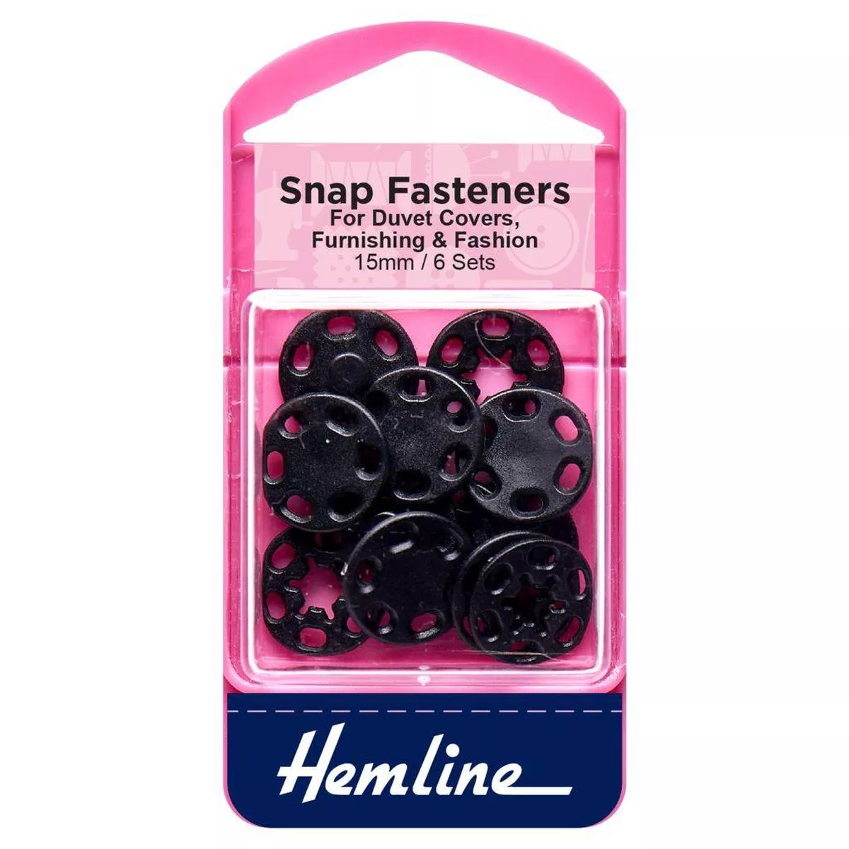 hemline-round-plastic-snap-fasteners Hemline Round Plastic Snap Fasteners