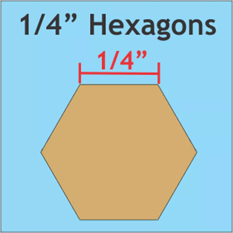 hex025-hexagon-1-4-200pcs HEX025 Hexagon 1/4 200pcs