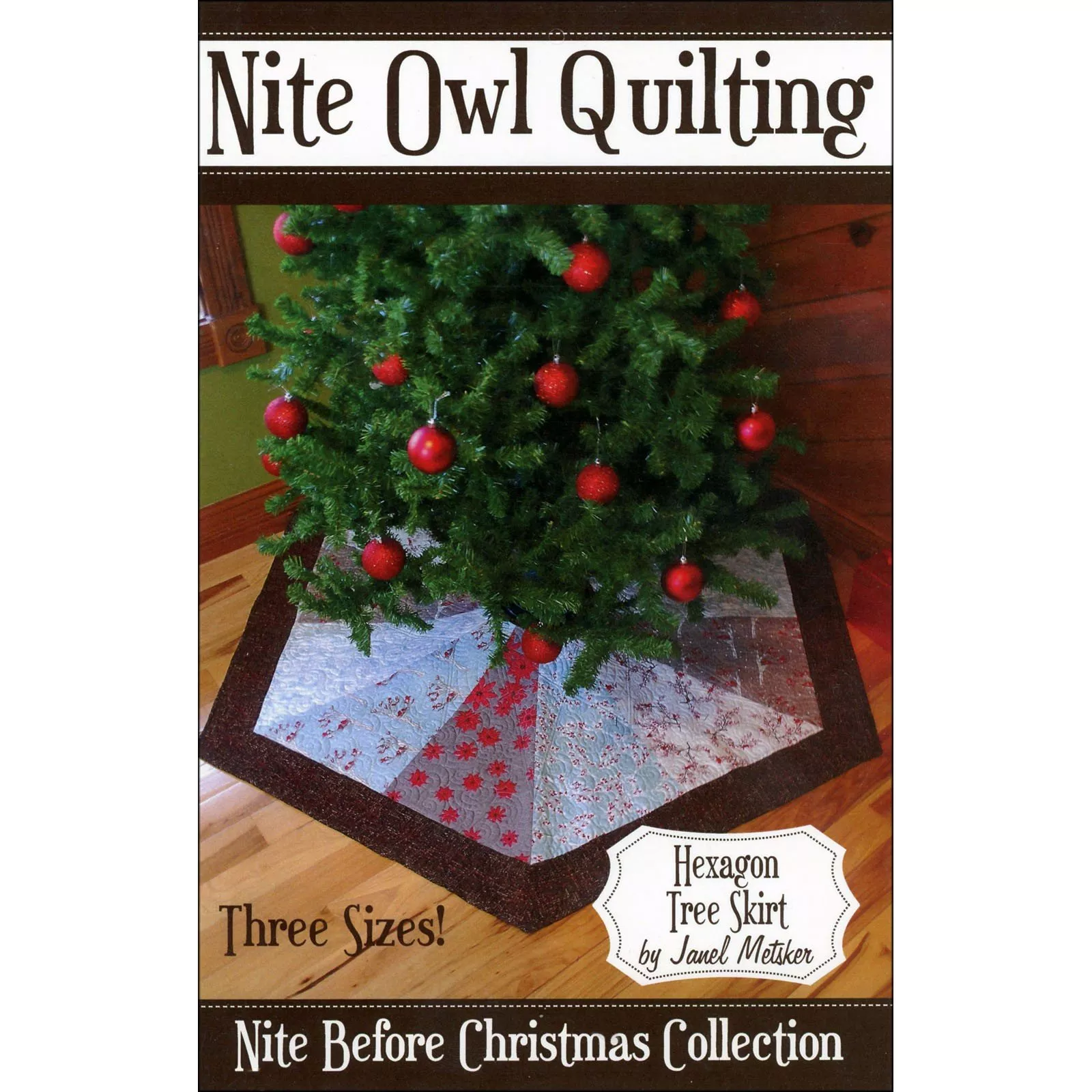 hexagon-tree-skirtnite-owl-quilting Hexagon Tree SkirtNite Owl Quilting