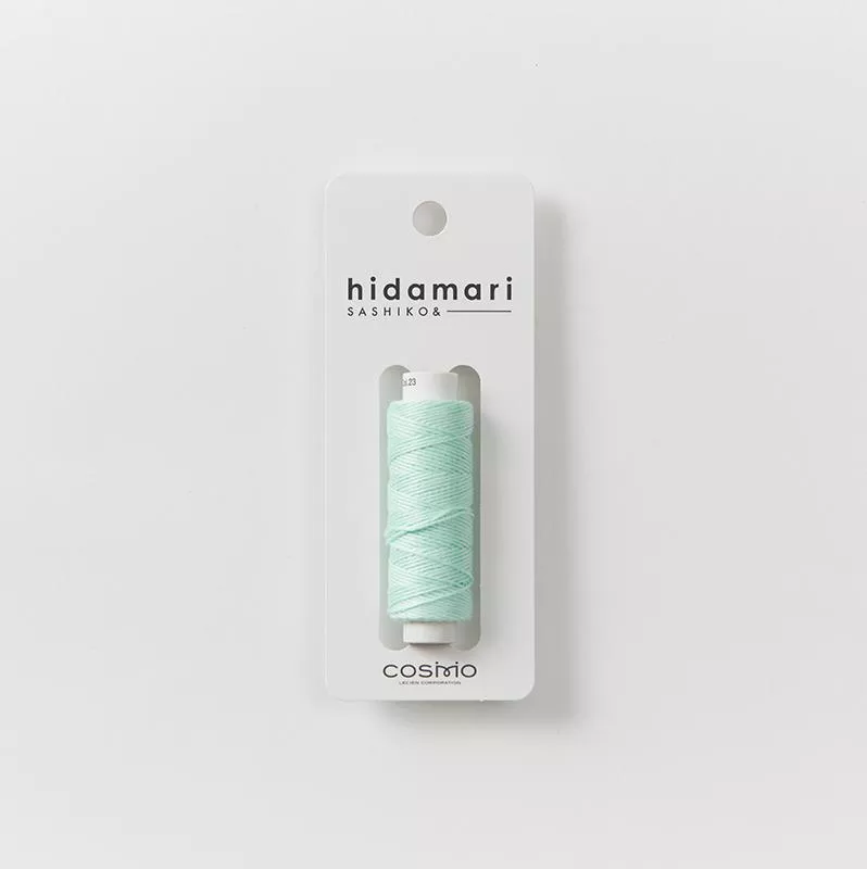hidamari-sashiko-solid-in-mint-cosmo-thread-122301-23 Hidamari Sashiko Solid in Mint | Cosmo Thread | #122301-23