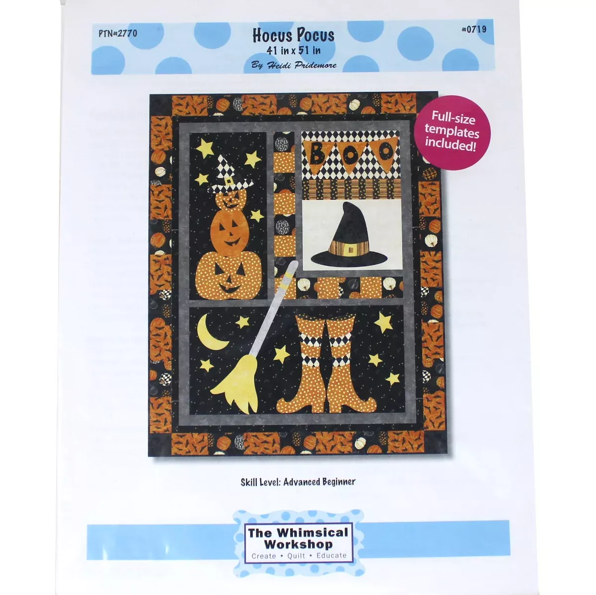 hocus-pocus-quilting-pattern-northcott Hocus Pocus - Quilting Pattern - Northcott