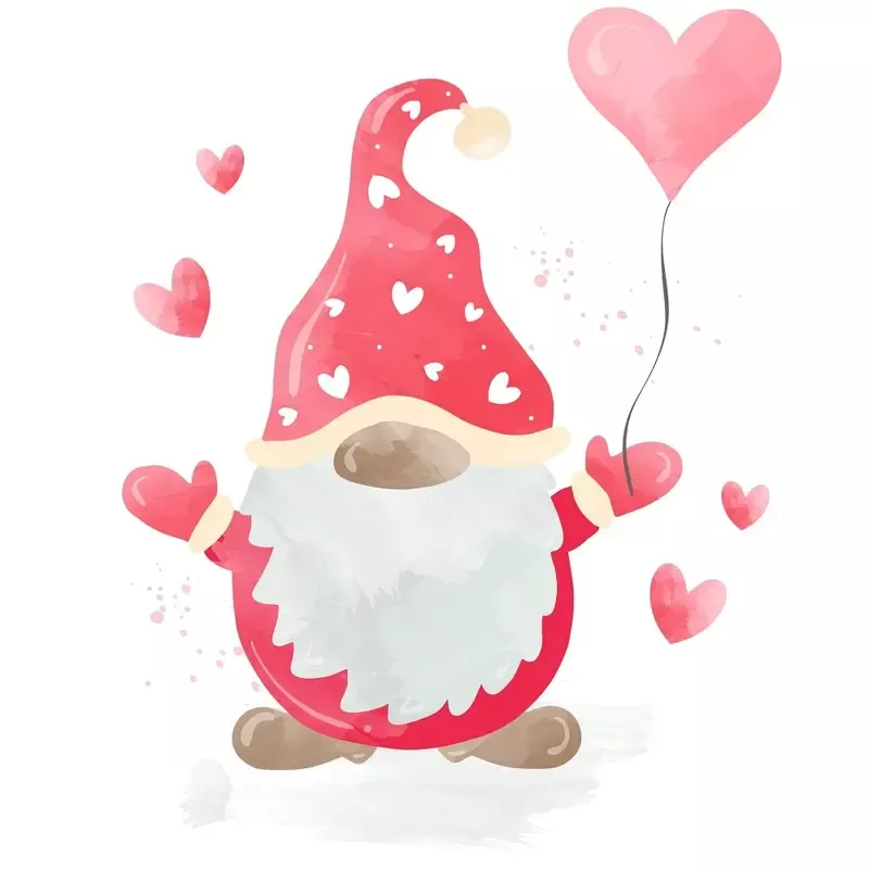 i-love-you-gnomes-3-fabric-panel I Love You Gnomes #3 Fabric Panel