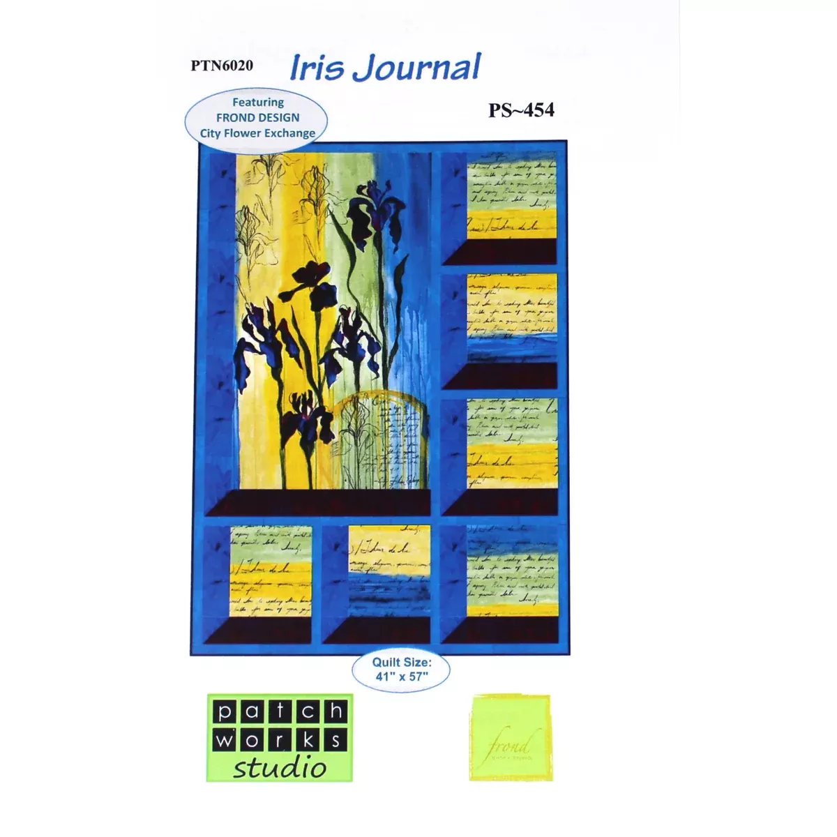 iris-journal-quilting-pattern-northcott Iris Journal - Quilting Pattern - Northcott
