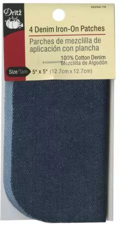 iron-on-patch-denims-5-x-5-4ct Iron on Patch Denims 5 x 5 -4ct