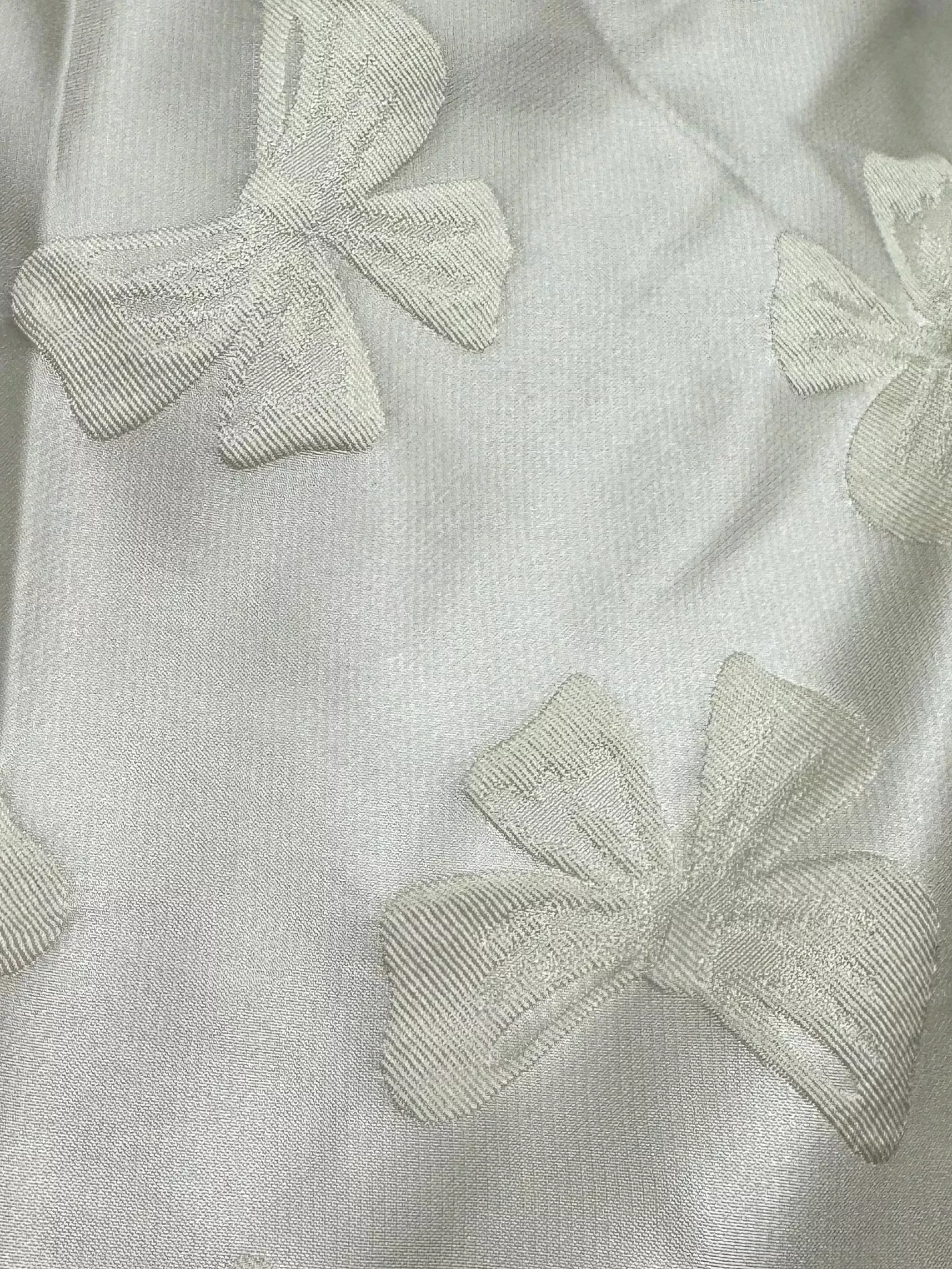 Ivory Bow | Embroidered
