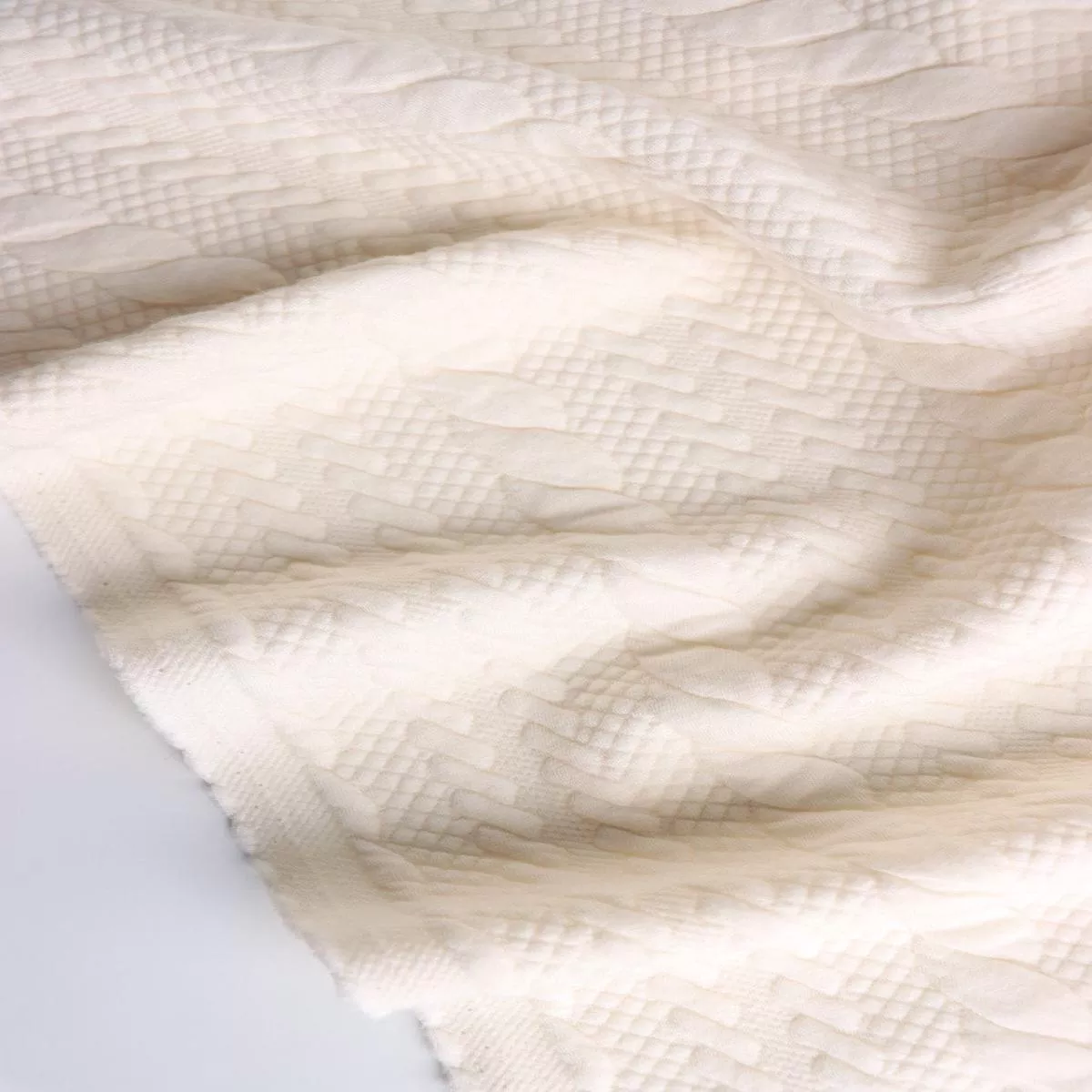 ivory-cables-quilted-knit-by-half-yard Ivory Cables Quilted Knit | By The Half Yard