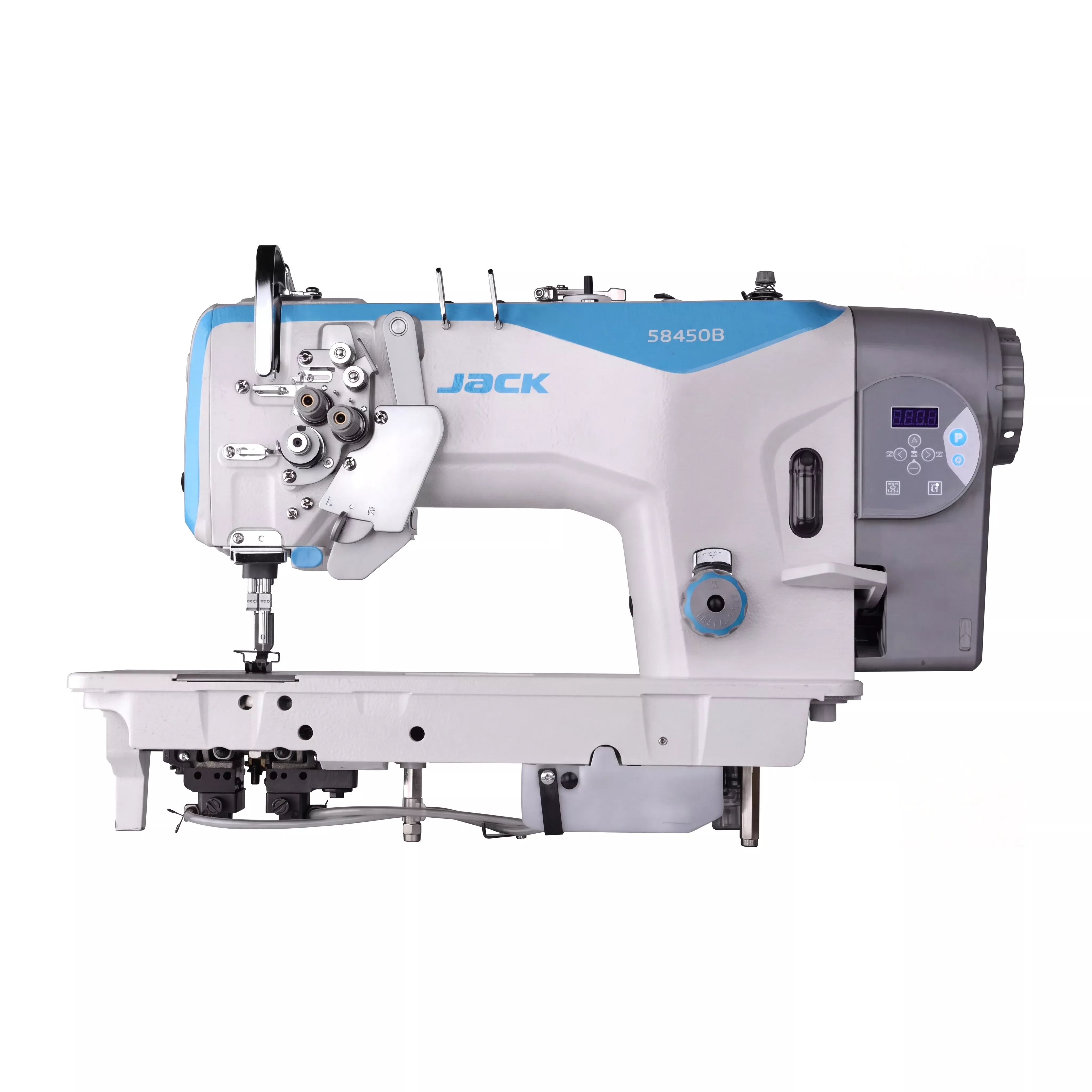 jack-jk-58750b-double-needle-large-bobbin-split-bar-lockstitch-complete-setup-ta JACK JK-58750B – Double Needle Large Bobbin Split-Bar Lockstitch – Complete Setup, Table & Stand Included