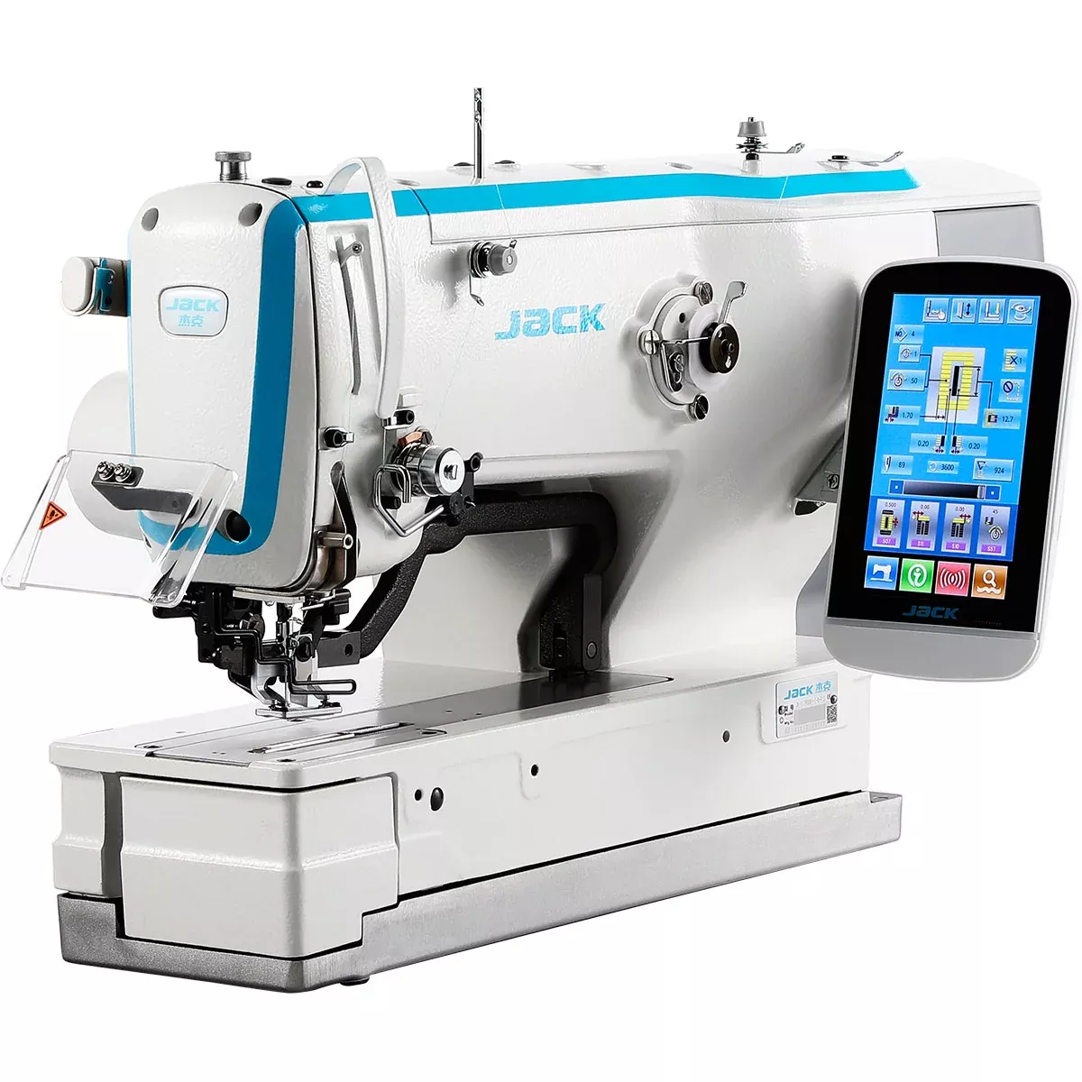 jack-jk-t1790gs-1-d-mechanical-digital-buttonhole-sewing-machine-complete-setup- JACK JK-T1790GS-1-D – Mechanical Digital Buttonhole Sewing Machine – Complete Setup, Table & Stand Included