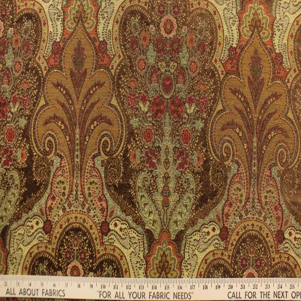 joppa-tapestry-fabric-in-brown Joppa Tapestry Fabric in Brown
