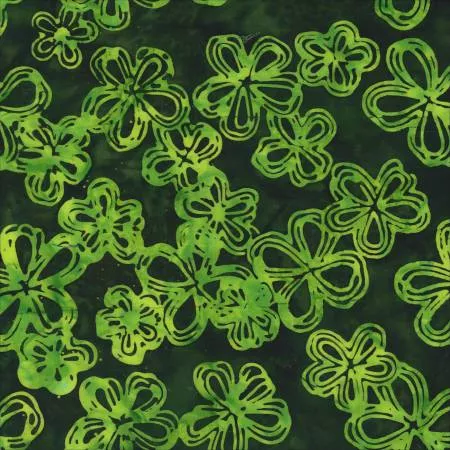 Jungle Etched Flowers Batik