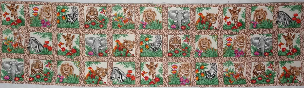 jungle-fun-panel-brown-on-cream Jungle Fun Panel – (Brown on Cream)